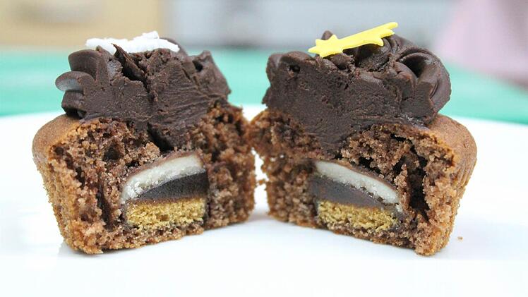 So sehen die Cupcakes von innen aus.