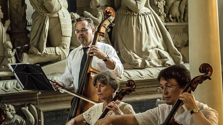 Zahlreiche Zuhörer lockte die Serenade mit dem Collegium musicum Coburg in die Schlosskirche Ahorn. Foto: Jochen Berger