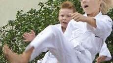 Die Kinder der Taekwon-Do Schule Kulmbach zeigen ihr Können.