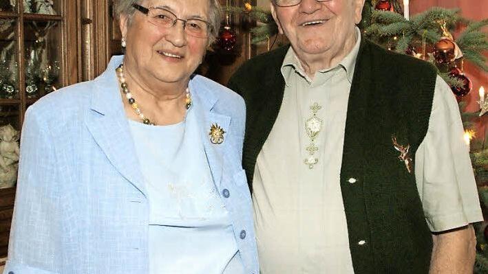 Das Fest der diamantenen Hochzeit feierten gestern Friedrich und Mathilde Baumann.  Foto: Sabine Weinbeer