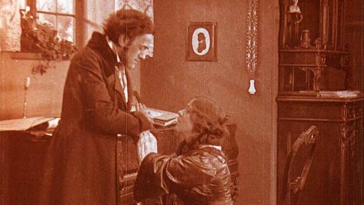 Wagner (Giuseppe Becce) und seine erste Frau Minna (Manni Ziener) beim letzten Ehestreit in Carl Froelichs Stummfilm von 1913  Foto: arte/3sat