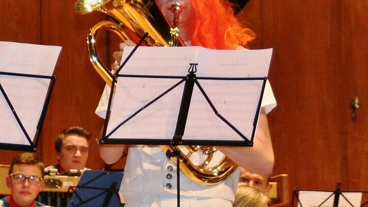 Virtuoses Euphonium: Auch mit Hut spielt sich‘s gut. Foto: Werner Vogel