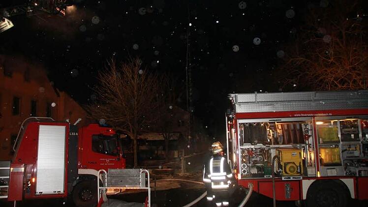 Feuerwehreinsatz an der Schwarzen Pfütze.
