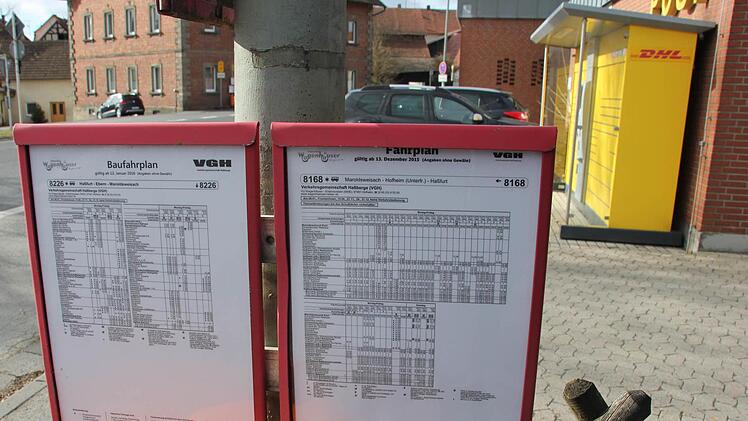Der Maroldsweisach "Busbahnhof".