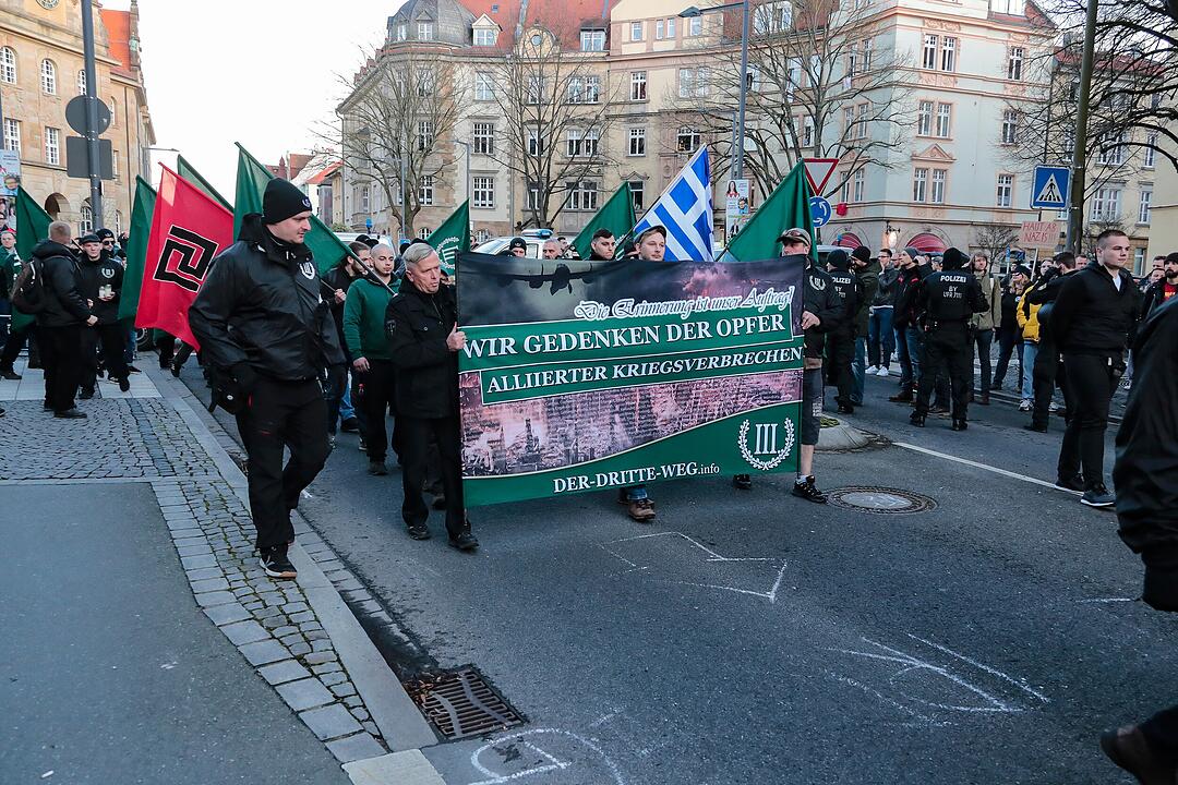 Fest der Demokratie, III. Weg und Anti-Nazi-Demonstrationen in Bamberg