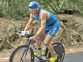 Wie schon bei seinem auf Mallorca (Bild) zeigte der Michelauer Andreas Dreitz auf dem Rad eine sensationelle Leistung und knöpfte dem 70.3-Mitteldistanz-Weltmeister Sebastian Kienle in Heilbronn über 70 km zwei Minuten ab.  Foto: Archiv Kuhn/Drehomente.de