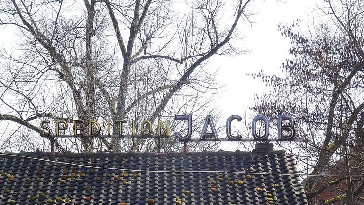 Schriftzug Spedition Jacob am Coburger FloßangerFoto: Jochen Berger