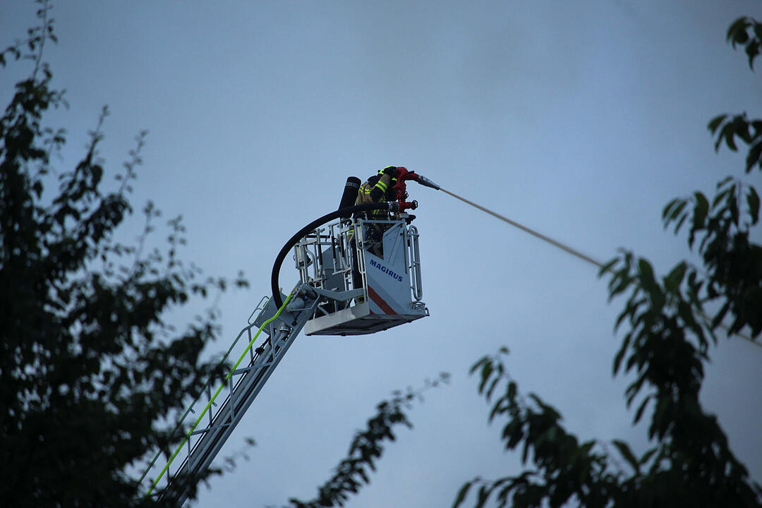 Scheunenbrand im Landkreis Bayreuth