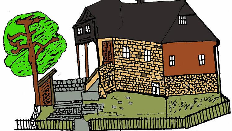 Diese Zeichnung des früheren Anwesens befindet sich in Familienbesitz der Grunebaums. Bild: privat