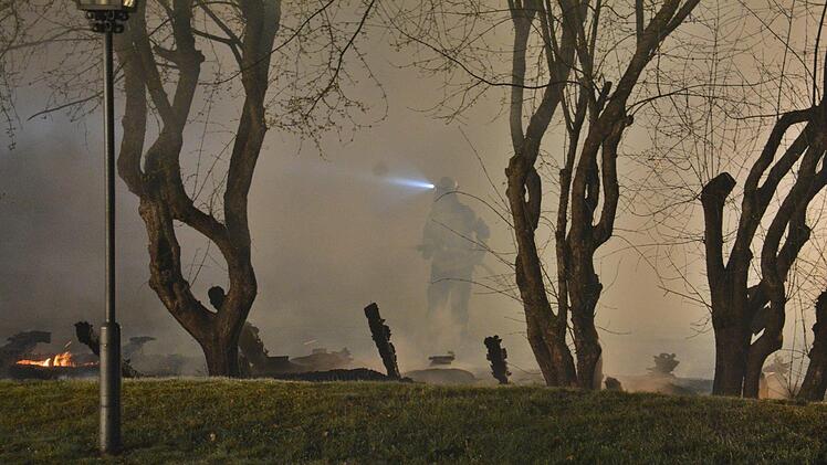 Feuer im Kloster Maria Bildhausen.  Foto: Hanns Friedrich