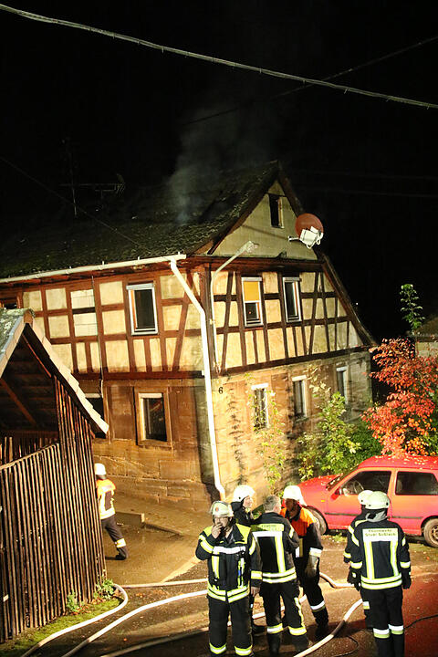 Großeinsatz in Autenhausen: 12 Feuerwehrmänner verletzt