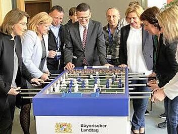 Der Kicker wurde gleich einem Test unterzogen. Foto: privat