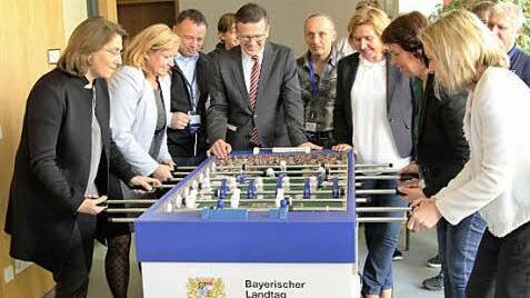 Der Kicker wurde gleich einem Test unterzogen. Foto: privat