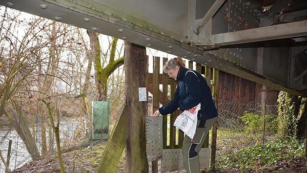 Bald endgültig verschlossen: der Zugang zu Birgit Kemmelmeiers bisherigem Garten.