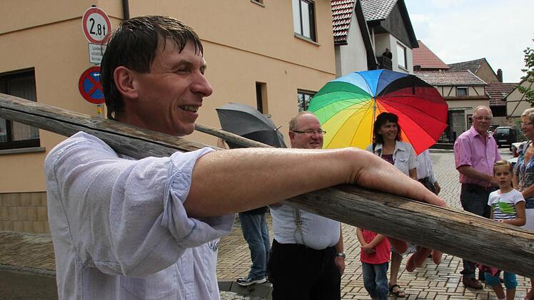 Einem Schelcher macht das bisschen Nass gar nichts aus.