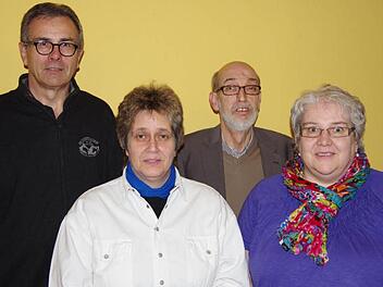 Ttragen Verantwortung im VdK Garitz: Werner Ohmayer, Waltraud Middermann, Helmut Beck und Katharina Metz. Foto: Klaus Werner