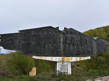 Erinnerung an den Zweiten Weltkrieg: Monument in Jugoslawien