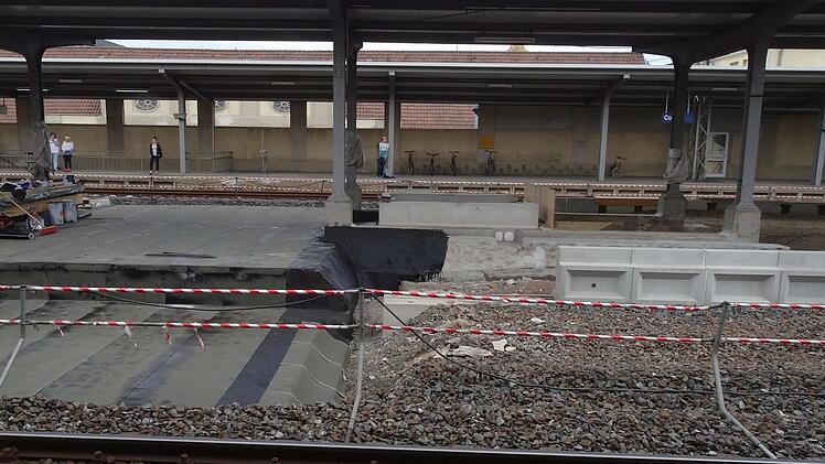 Impressionen von der Baustelle Bahnhof Coburg: Ende Mai 2017Foto: Jochen Berger