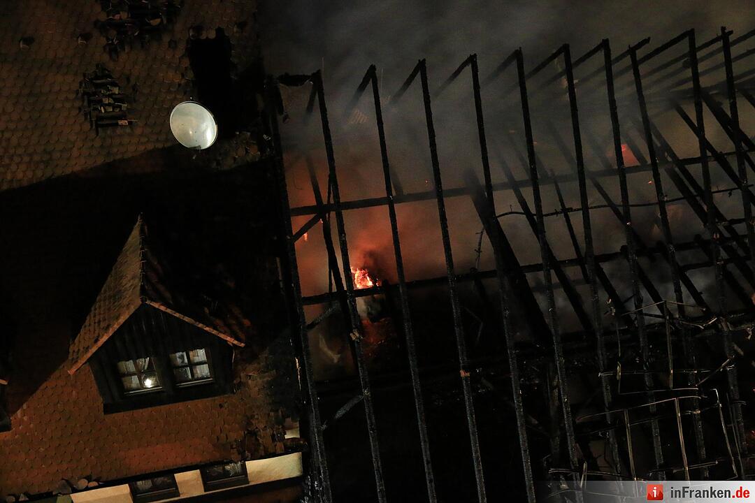 Scheune brennt in Bärnfels