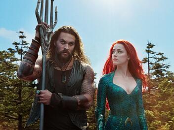 Aquaman (Jason Momoa) und Mera (Amber Heard) m&uuml;ssen Orm aufhalten.