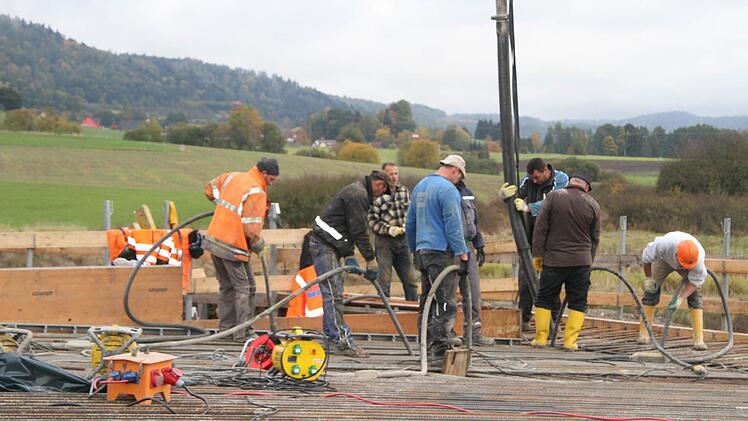 Auf der Baustelle war mächtig was los. Foto: Sonny Adam