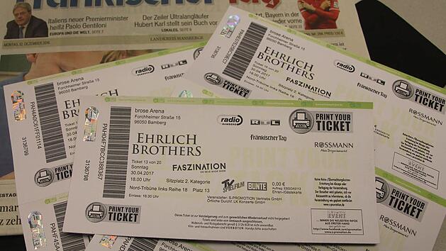 Wir verlosen drei Mal je zwei Karten f&uuml;r die Ehrlich-Br&uuml;der, das smarte Magier-Gespann. Sie treten am 30. April in Bamberg auf. Foto: Brigitte Krause