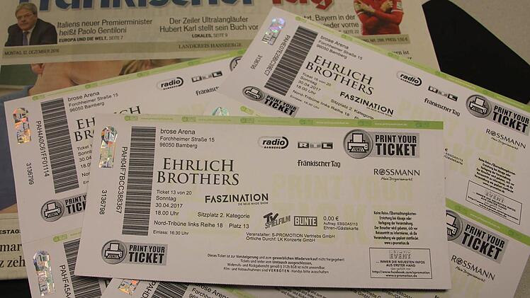 Wir verlosen drei Mal je zwei Karten f&uuml;r die Ehrlich-Br&uuml;der, das smarte Magier-Gespann. Sie treten am 30. April in Bamberg auf. Foto: Brigitte Krause