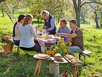 Nach der Expertenf&uuml;hrung folgt ein Besuch auf der Banzer Streuobstwiese mit einem Apfel-Picknick.