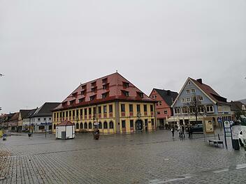 Innenstadt von Lichtenfels: Rathaus und Marktplatz