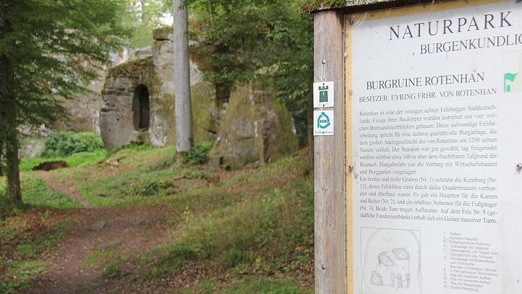 Die Ruine Rotenhan führt ins Mittelalter und die Erdgeschichte.Foto: Ralf Kestel