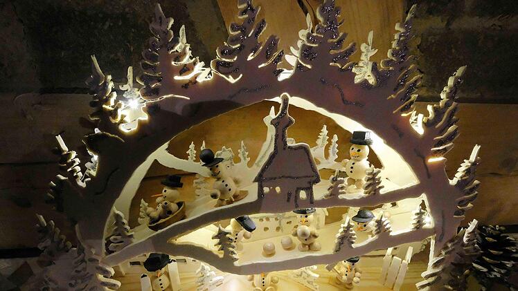 Schwibbogen beim Adventsmarkt in Diebach.Gerd Schaar