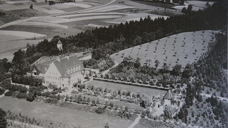 Luftaufnahme der Villa Hornschuchhausen um 1929CHW