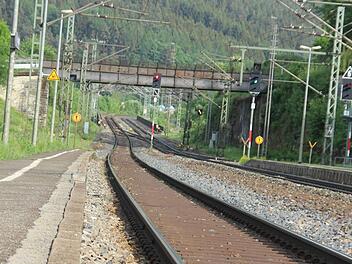 Der Bahnhof in Ludwigsstadt. Foto: Andreas Schmitt