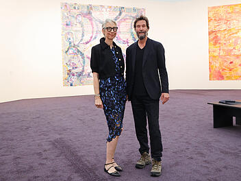 Keanu Reeves bei Ausstellung von Alexandra Grant in N&uuml;rnberg