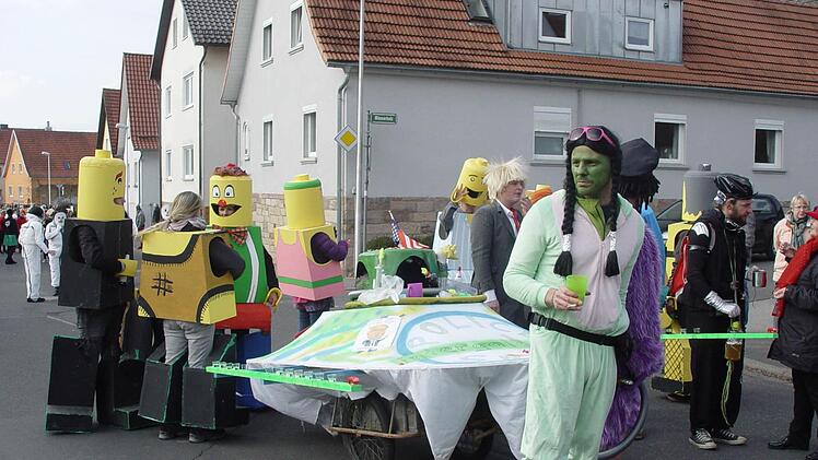Faschingsumzug in Poppenroth.  Foto: Wolfgang Wimmel