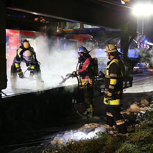 Lkw-Brand auf der A9 in Oberfranken