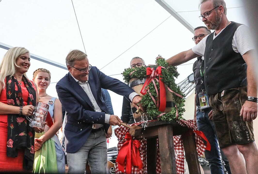 Bamberg; erster Tag mit Bieranstich der Sandkirchweih; Foto: Barbara Herbst