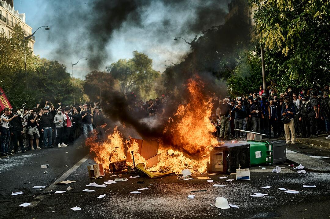 Schulproteste in Frankreich