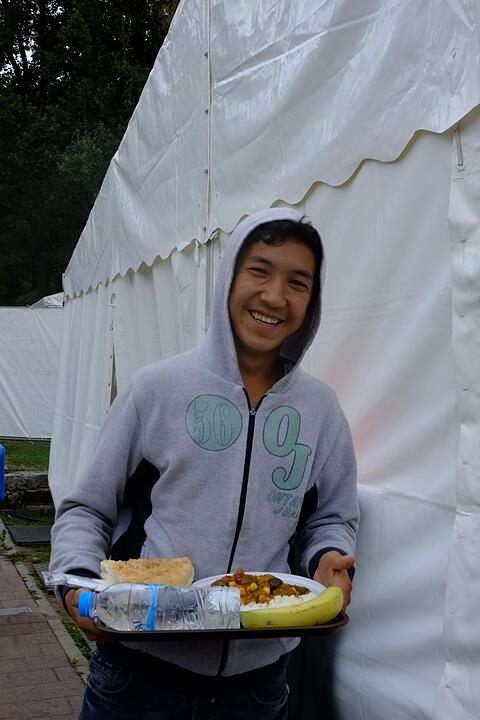 Zeltstadt für Flüchtlinge in Nürnberg