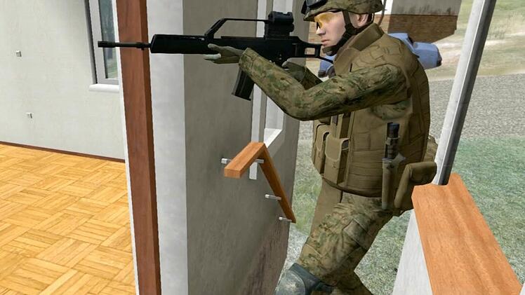 So sieht das mit Virtual Battlespace in der virtuellen Welt aus. Foto: GefSimH