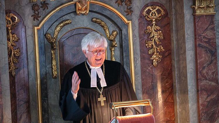 Der Landesbischof Heinrich Bedford-Strohm hielt die Festpredigt.