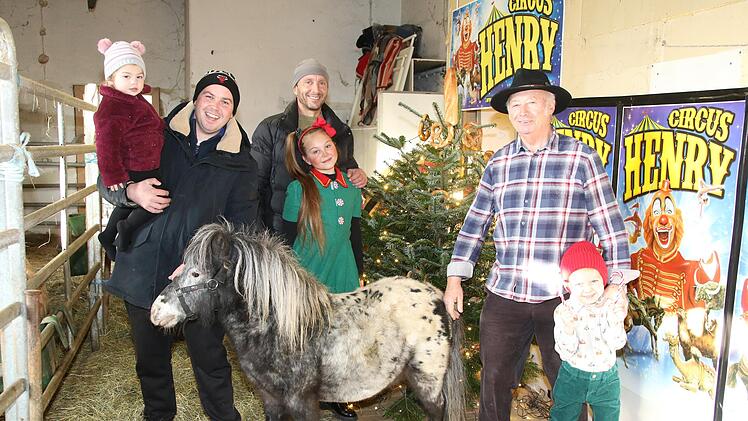 Im Stall des Zirkus Henry wurde bereits ein Weihnachtsbaum aufgestellt. Nach alter Tradition bekommen alle Tiere am Heiligen Abend einen besonderen Leckerbissen.