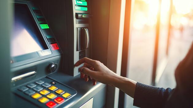 Geld abheben, Geldautomat