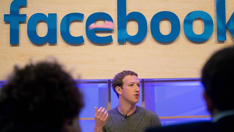 Facebook-Chef Mark Zuckerberg bei einem Vortrag in Berlin