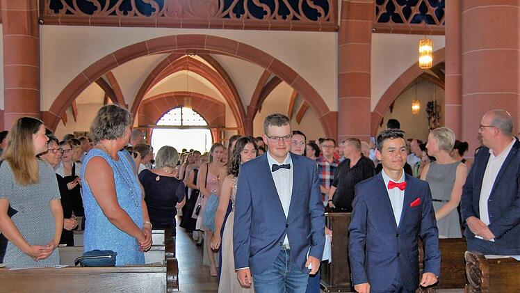 Abschlussfeier für die Hammelburger Realschul-Absolventen.Sigismund von Dobschütz