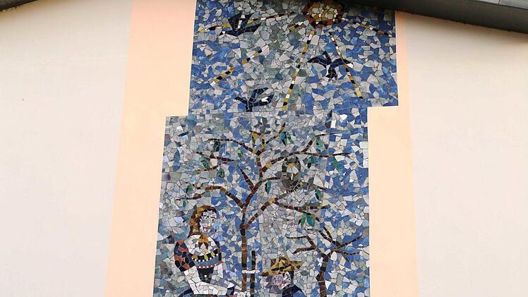Das Mosaik mit Motiven aus Wiesenthau Foto: Franz Galster