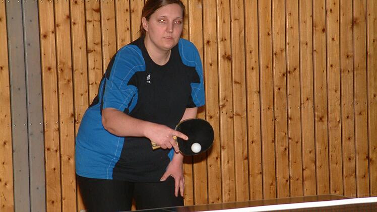 Beim 8:6-Erfolg des TSV Steinberg in Berg gewann Ina Baumgärtner zwei Einzel und das Doppel mit Daniela Peter.  Foto: Hans Franz