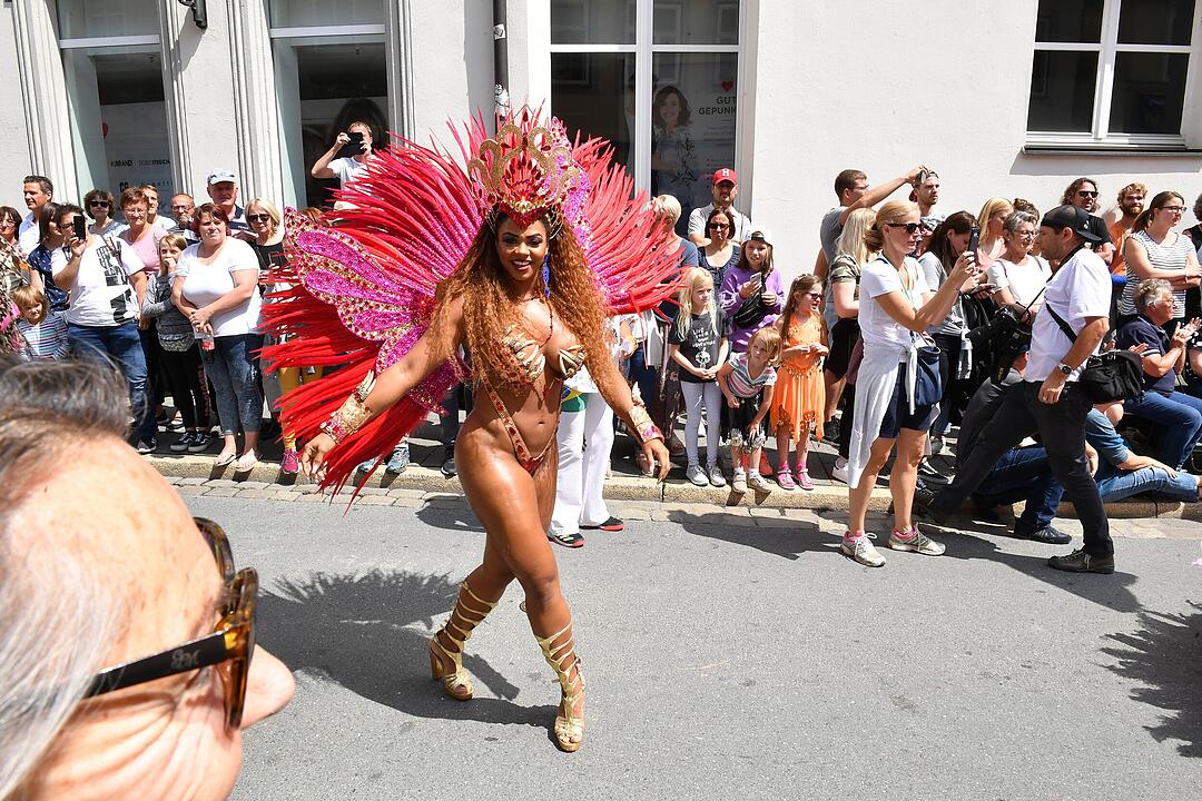 Umzug beim Samba-Festival in Coburg