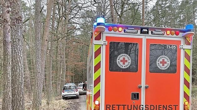 Rettungsdienst und auch Bergwacht waren im Wald bei Weppersdorf vor Ort.