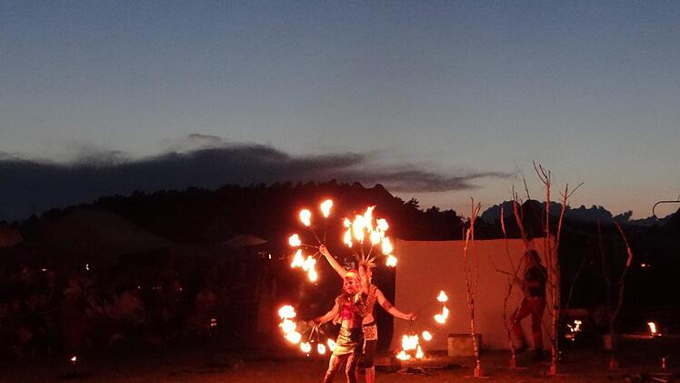 Die Feuershow Foto: Thomas Weichert